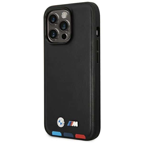 BMW Leather Stamp Tricolor Magsafe - θήκη για Apple iPhone 14 Pro Max - Μαύρο - Image 2