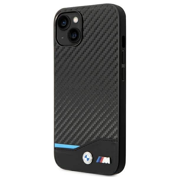 BMW Leather Carbon - θήκη για Apple iPhone 14 Plus - Μαύρο - Image 2
