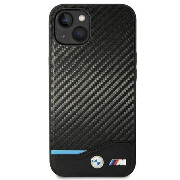 BMW Leather Carbon - θήκη για Apple iPhone 14 Plus - Μαύρο - Image 3