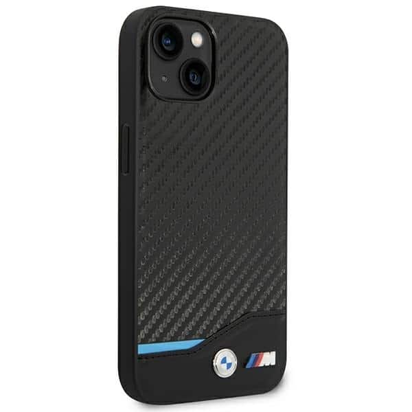 BMW Leather Carbon - θήκη για Apple iPhone 14 Plus - Μαύρο - Image 4