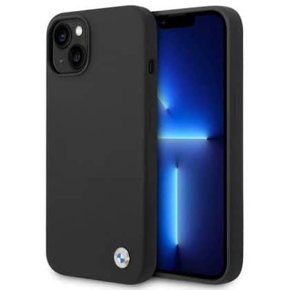 BMW Silicone Metal Logo - θήκη για Apple iPhone 14 Plus - Μαύρο
