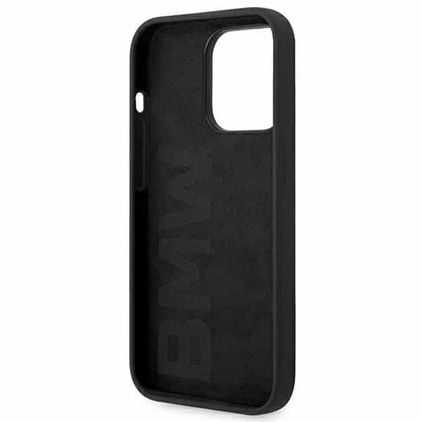 BMW Silicone Metal Logo - θήκη για Apple iPhone 14 Pro - Μαύρο - Image 7