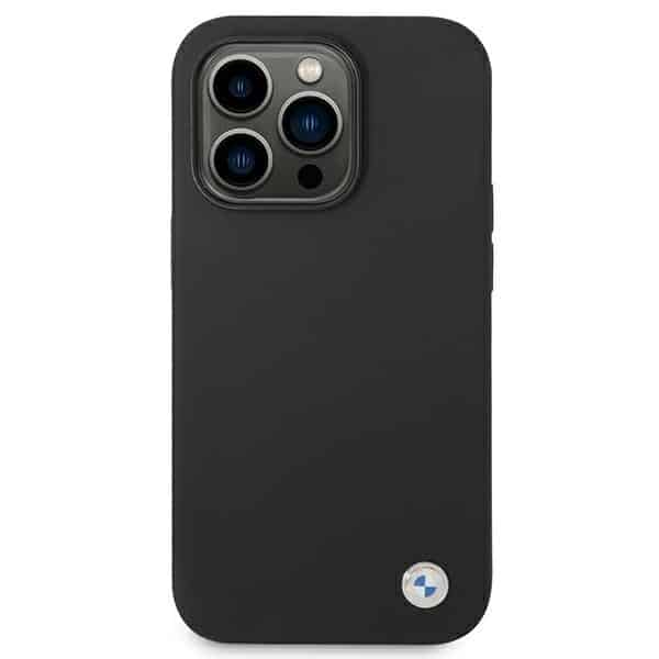 BMW Silicone Metal Logo - θήκη για Apple iPhone 14 Pro Max - Μαύρο - Image 3