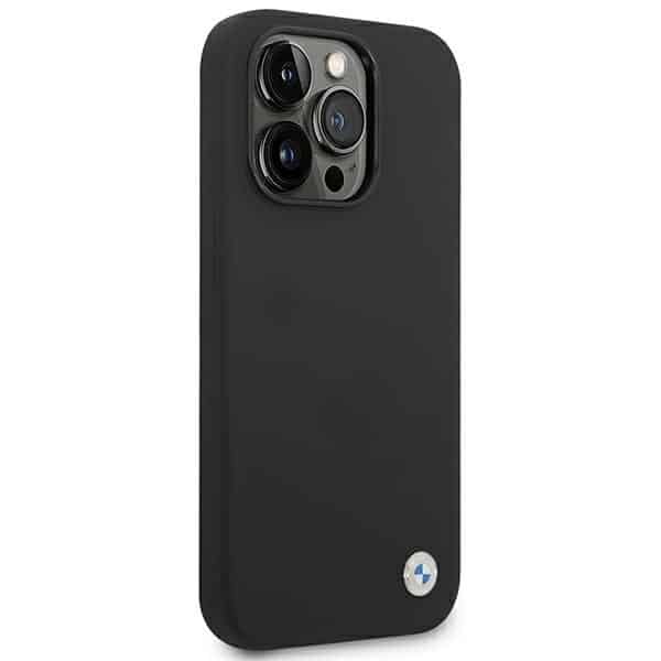BMW Silicone Metal Logo - θήκη για Apple iPhone 14 Pro Max - Μαύρο - Image 4
