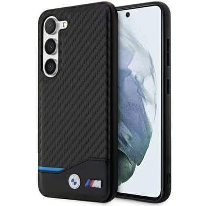 BMW Leather Carbon - θήκη για Samsung Galaxy S23+ - Μαύρο