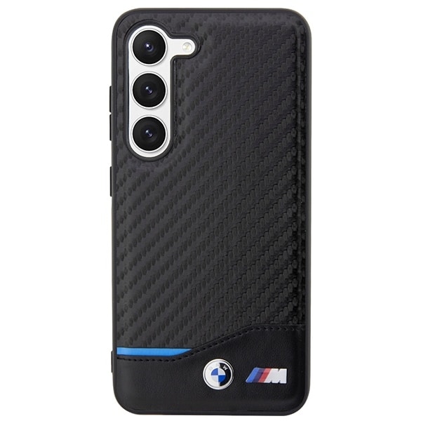BMW Leather Carbon - θήκη για Samsung Galaxy S23+ - Μαύρο - Image 3