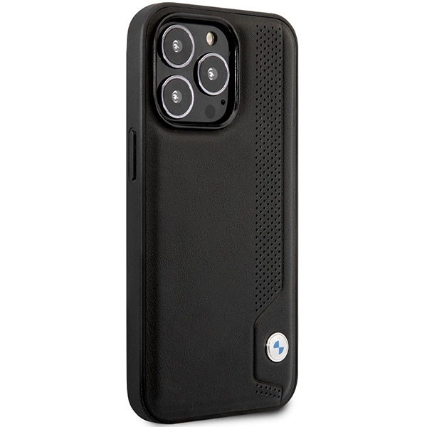BMW Leather Blue Dots - θήκη για Apple iPhone 14 Pro Max - Μαύρο - Image 4