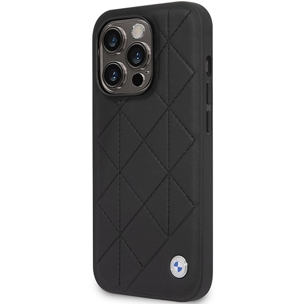 BMW Leather Quilted - θήκη για Apple iPhone 14 Pro - Μαύρο - Image 2