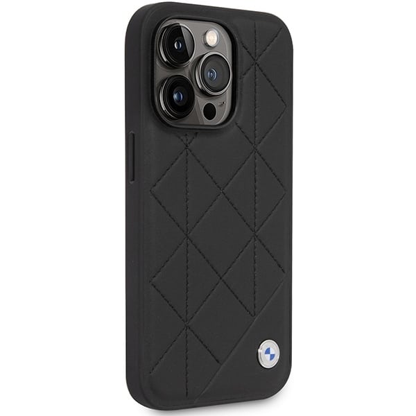 BMW Leather Quilted - θήκη για Apple iPhone 14 Pro - Μαύρο - Image 4