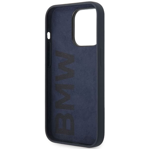 BMW Silicone Metal Logo - Apple iPhone 14 Pro - Μπλε - Image 7