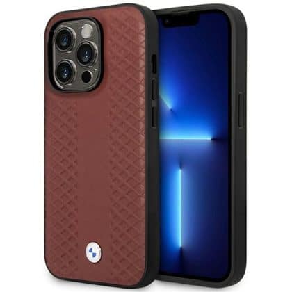 BMW Leather Diamond Pattern MagSafe - θήκη για Apple iPhone 14 Pro Max - Πολύχρωμο