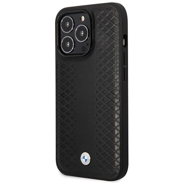 BMW Leather Diamond Pattern MagSafe - θήκη για Apple iPhone 14 Pro - Μαύρο - Image 2