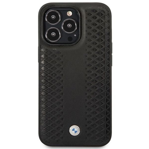 BMW Leather Diamond Pattern MagSafe - θήκη για Apple iPhone 14 Pro - Μαύρο - Image 3