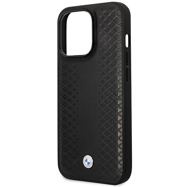 BMW Leather Diamond Pattern MagSafe - θήκη για Apple iPhone 14 Pro - Μαύρο - Image 6