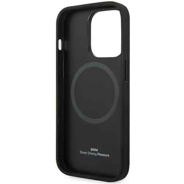 BMW Leather Diamond Pattern MagSafe - θήκη για Apple iPhone 14 Pro Max - Μαύρο - Image 7
