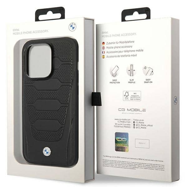 BMW Leather Seats Pattern - θήκη για Apple iPhone 14 Pro - Μαύρο - Image 8