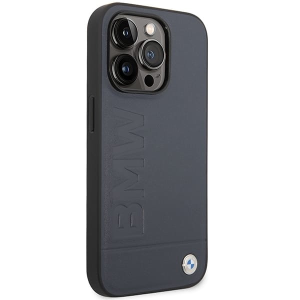 BMW Leather Hot Stamp MagSafe - θήκη για Apple iPhone 14 Pro Max - Μπλε - Image 4