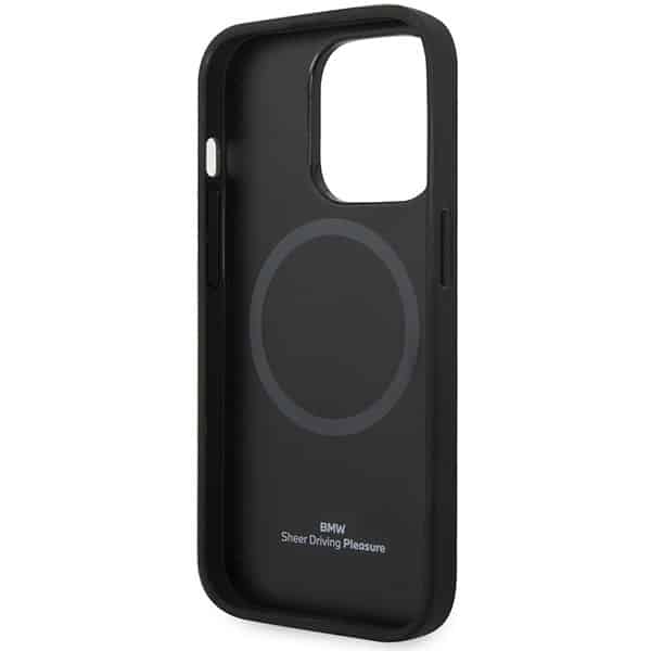 BMW Leather Hot Stamp MagSafe - θήκη για Apple iPhone 14 Pro Max - Μπλε - Image 7