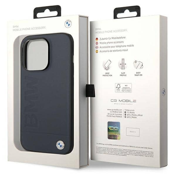 BMW Leather Hot Stamp MagSafe - θήκη για Apple iPhone 14 Pro Max - Μπλε - Image 8