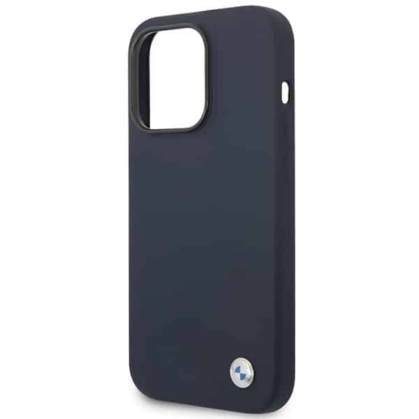 BMW Silicone Metal Logo - θήκη για Apple iPhone 14 Pro Max - Μπλε - Image 6