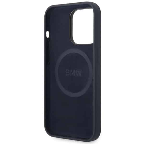 BMW Silicone Metal Logo - θήκη για Apple iPhone 14 Pro Max - Μπλε - Image 7