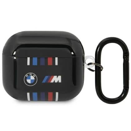 BMW BMA322SWTK Θήκη για AirPods 3ης γενιάς Μαύρη με Πολλαπλές Χρωματιστές Γραμμές