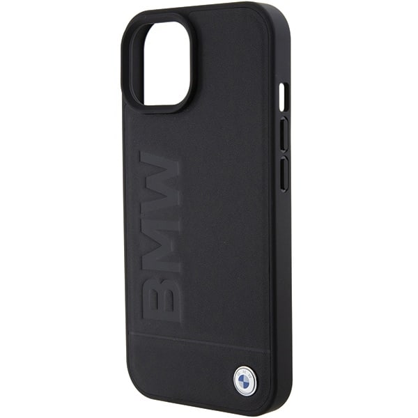 BMW Leather Hot Stamp - θήκη για Apple iPhone 15 Plus - Μαύρο - Image 6