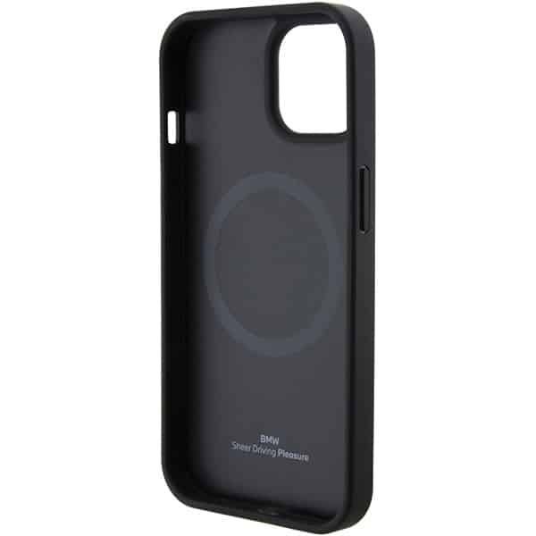 BMW Leather Hot Stamp - θήκη για Apple iPhone 15 Plus - Μαύρο - Image 7