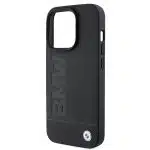 BMW Leather Hot Stamp - θήκη για Apple iPhone 15 Pro - Μαύρο - Image 6