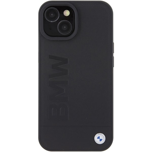 BMW Leather Hot Stamp - θήκη για Apple iPhone 15 - Μαύρο - Image 3