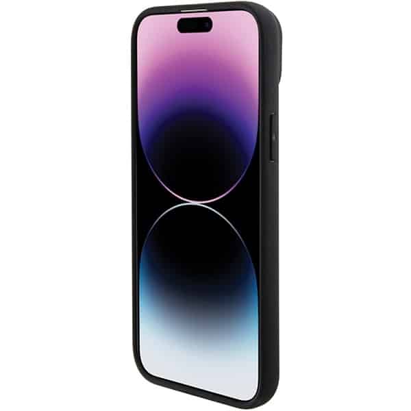 BMW Leather Hot Stamp - θήκη για Apple iPhone 15 - Μαύρο - Image 5