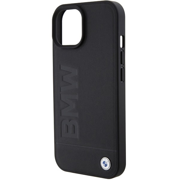 BMW Leather Hot Stamp - θήκη για Apple iPhone 15 - Μαύρο - Image 6