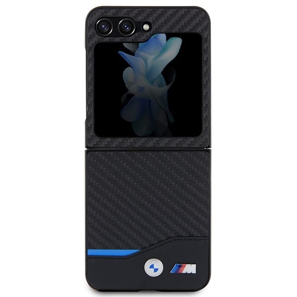 BMW Leather Carbon - Samsung Galaxy Z Flip5 - Μαύρο - Image 2