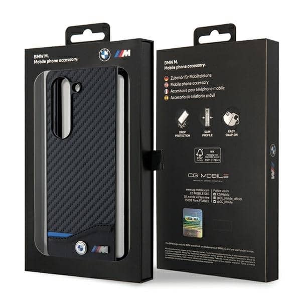 BMW Leather Carbon - Samsung Galaxy Z Fold5 - Μαύρο - Image 7