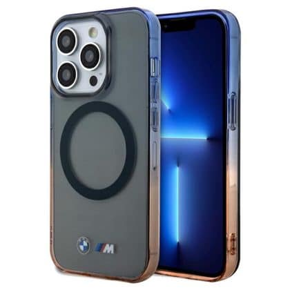 BMW Gradient Bumper MagSafe - θήκη για Apple iPhone 15 Pro Max - Γκρι