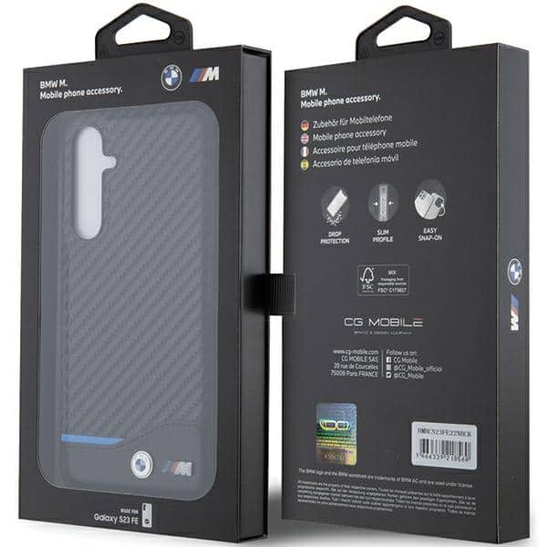 BMW Leather Carbon - θήκη για Samsung Galaxy S23 FE - Μαύρο - Image 7