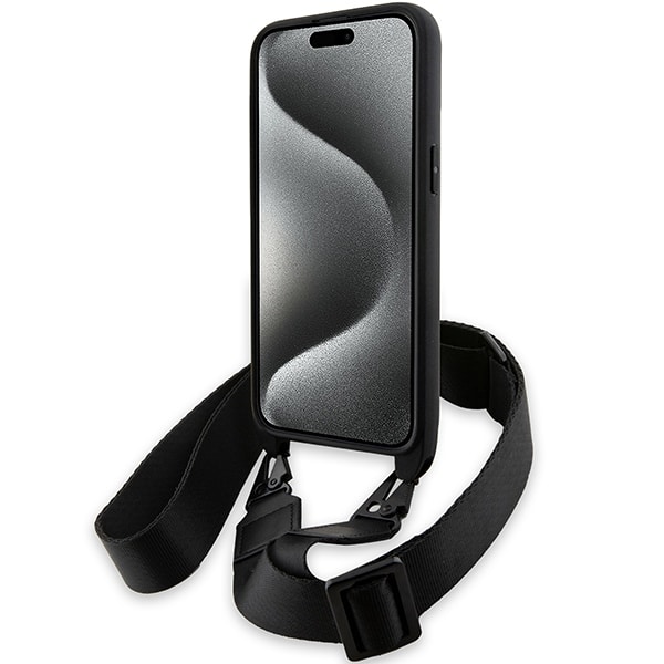 BMW M Edition Carbon Stripe & Strap - θήκη για Apple iPhone 15 Pro Max - Μαύρο - Image 4