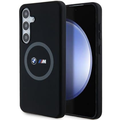 BMW Silicone Printed Ring MagSafe - θήκη για Samsung Galaxy S24+ - Μαύρο