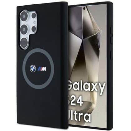 BMW Silicone Printed Ring MagSafe - θήκη για Samsung Galaxy S24 Ultra - Μαύρο