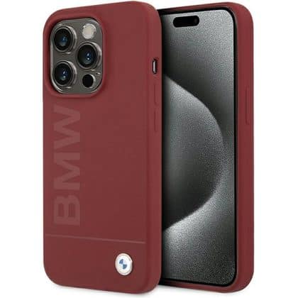 BMW Silicone Big Logo MagSafe - θήκη για Apple iPhone 15 Pro - Κόκκινο