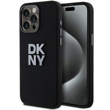 DKNY Liquid Silicone Metal Logo - θήκη για Apple iPhone 15 Pro Max - Μαύρο