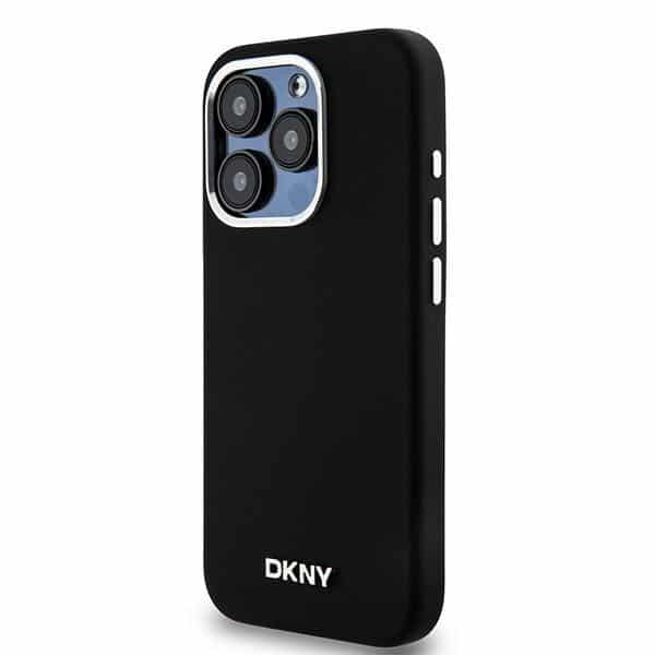 DKNY Liquid Silicone Small Metal Logo MagSafe - θήκη για Apple iPhone 14 Pro - Μαύρο - Image 2