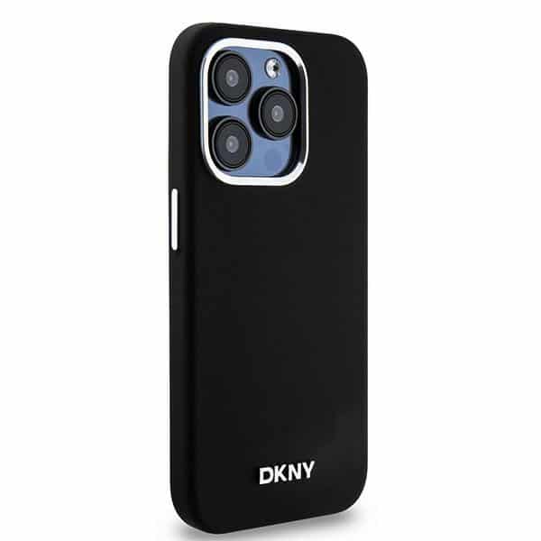 DKNY Liquid Silicone Small Metal Logo MagSafe - θήκη για Apple iPhone 14 Pro - Μαύρο - Image 4