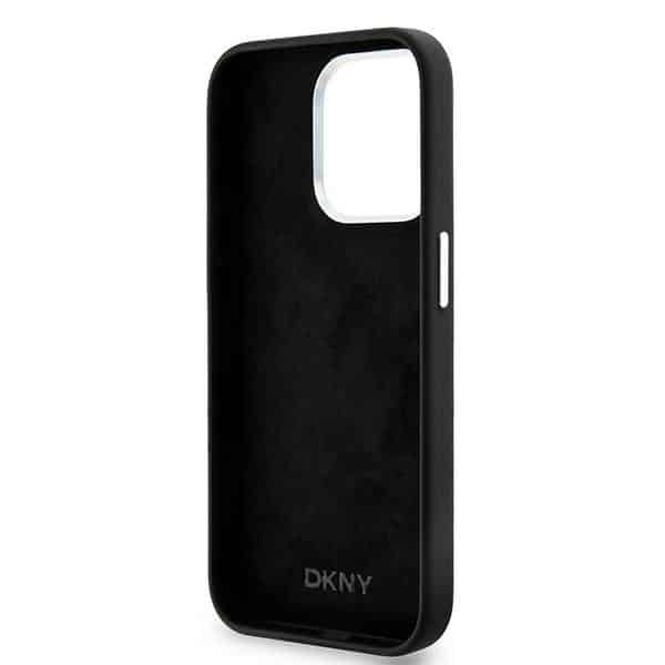 DKNY Liquid Silicone Small Metal Logo MagSafe - θήκη για Apple iPhone 14 Pro - Μαύρο - Image 7