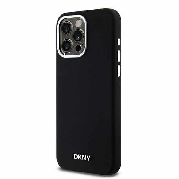 DKNY Liquid Silicone Small Metal Logo MagSafe - θήκη για Apple iPhone 15 Pro Max - Μαύρο - Image 2