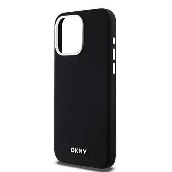 DKNY Liquid Silicone Small Metal Logo MagSafe - θήκη για Apple iPhone 15 Pro Max - Μαύρο - Image 6