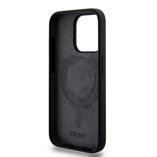 DKNY Liquid Silicone White Printed Logo MagSafe - θήκη για Apple iPhone 13 Pro / - Μαύρο - Image 7