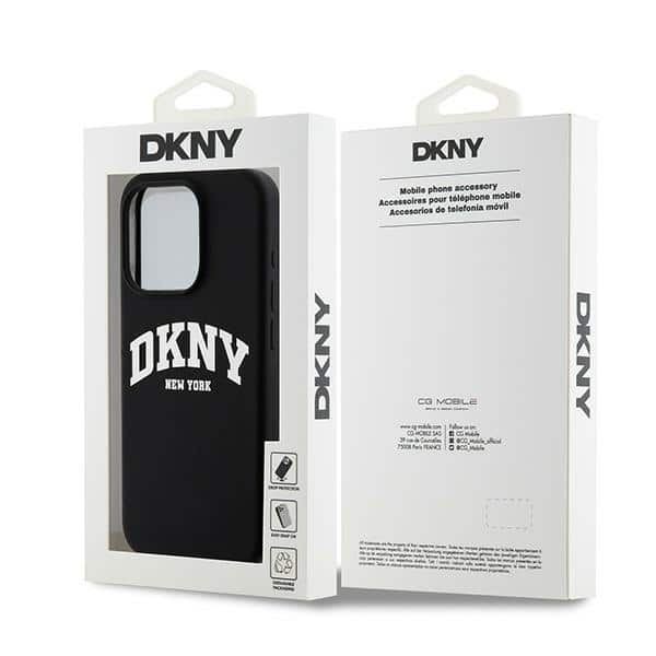 DKNY Liquid Silicone White Printed Logo MagSafe - θήκη για Apple iPhone 13 Pro / - Μαύρο - Image 8