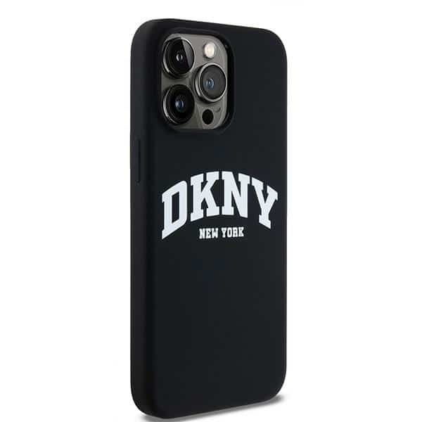 DKNY Liquid Silicone White Printed Logo MagSafe - θήκη για Apple iPhone 13 Pro Max - Μαύρο - Image 4