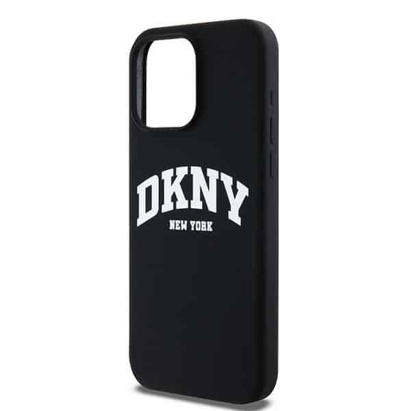DKNY Liquid Silicone White Printed Logo MagSafe - θήκη για Apple iPhone 13 Pro Max - Μαύρο - Image 6